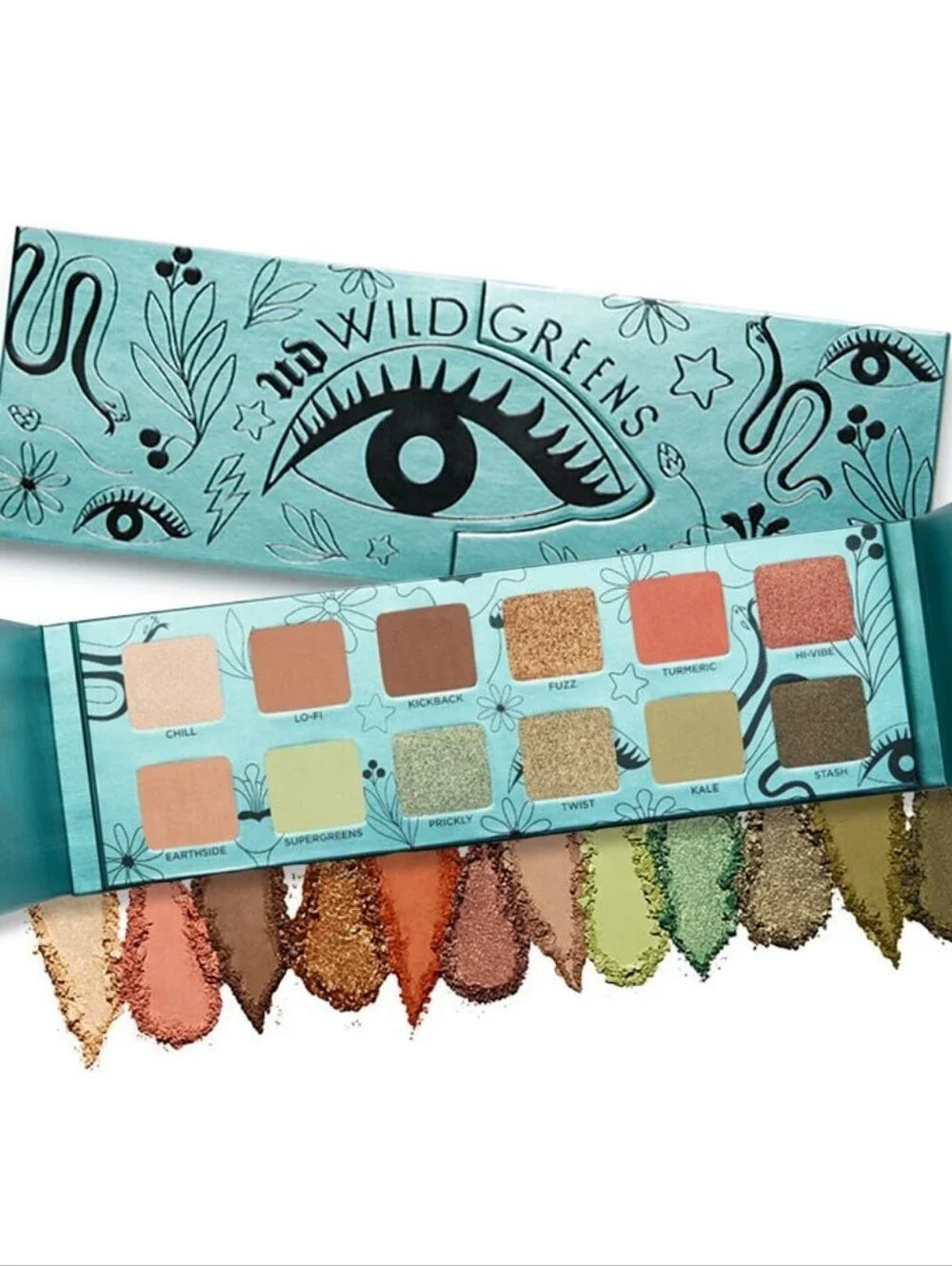 Urban Decay Wild Greens Eyeshadow Palette Green Shades NEW Vegan Cruelty-Free